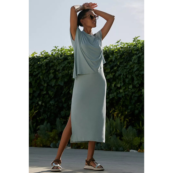 Sweaty Betty Green Midi Dress - Picture 1 of 15